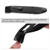 VOCOSTE Nail Clippers Portable Black Stainless Steel Nail Clippers for