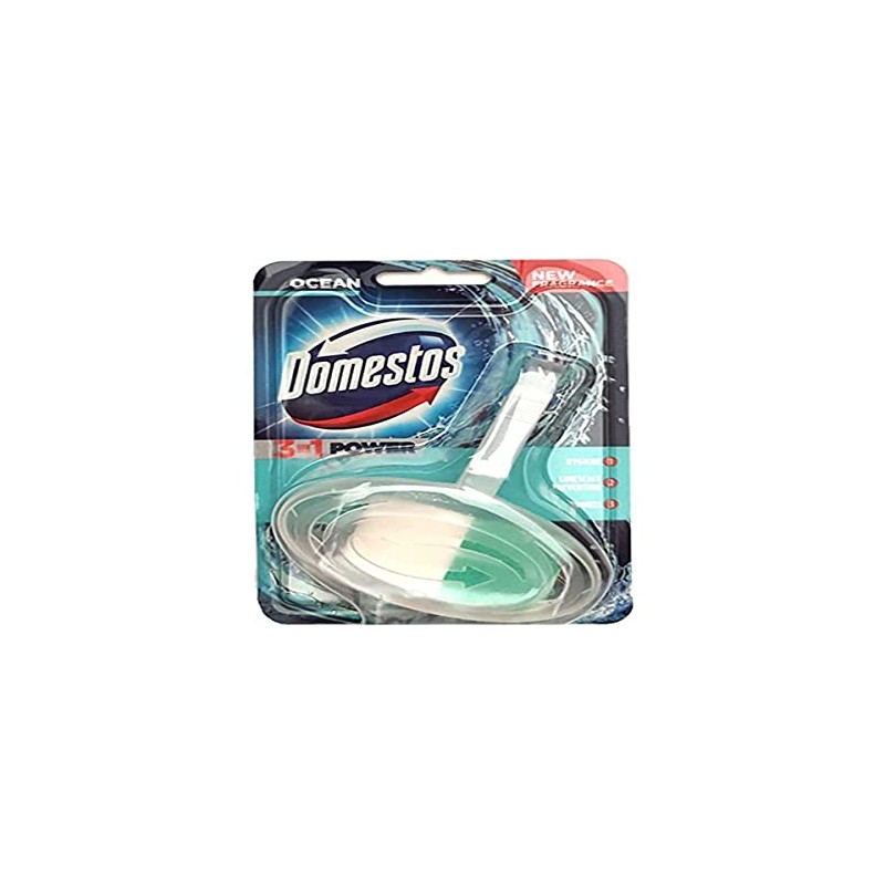 DOMESTOS 40 g power toilet block ocean, 0.062 kg