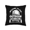 Welcome to Our Outdoor Bar and Grill Father's Day Throw