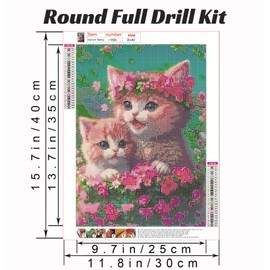 LUYLOM Diamond Art Painting Kit Diamond Painting Bead Art 5D Mosaic Art Embroidery Kit Handmade All Over Type Bead Art DIY Handmade