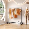 Hoctieon Z Rack, Rolling Clothes Racks with Z-Base, Heavy Duty