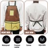 FairyPeach Gardener Apron with Pocket, Thickened and Waterproof Garden Apron,