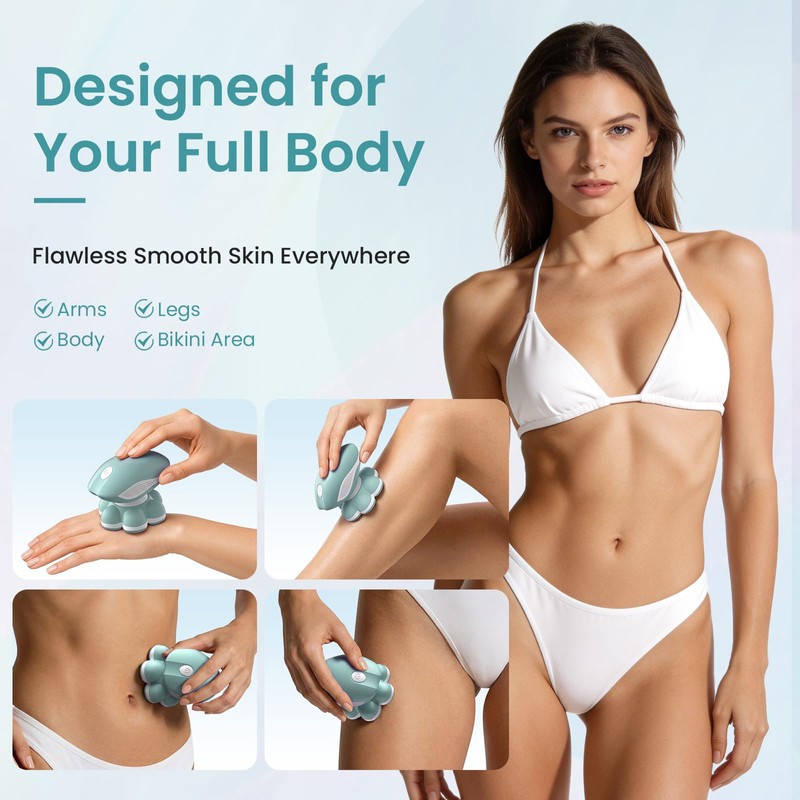 7D Electric Razors for Women Full Body, Smooth Painless Legs