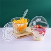 3" Clear Plastic Spoons Individually Wrapped,Disposable Spoons 50 count Individually
