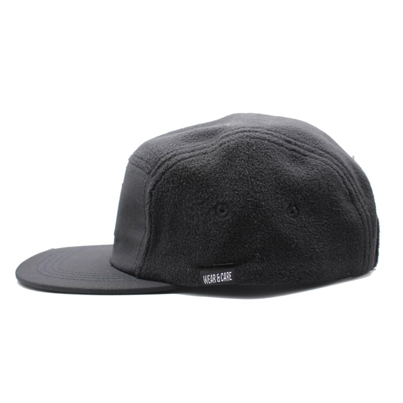 5 Panel Recycled Lambfield Classic Jockey Cap One Size, black,