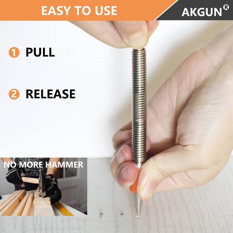 2-Piece Dual Head Nail Setter Kit, Nail Setter Features 1/32-in,