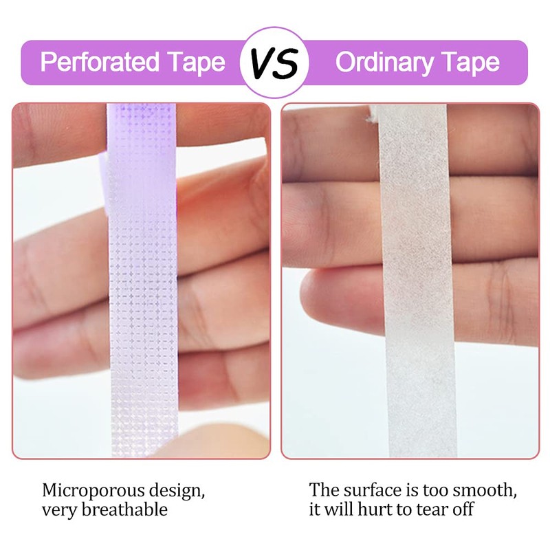 6 Rolls Lash Extension Under Eye Tape EBANKU Breathable Fabric