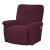 Qubjus Stretch Recliner Cover 4-Pieces, 1 Seat Recliner Chair Covers,