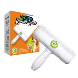 Pet hair remover roller - by AS PETS - fur magic pet hair remover, reusable animal hair removal brush for dogs and cats, easy to self clean, from carpet, furniture, rugs, clothes, bedding, sofa