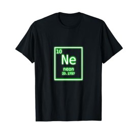 Neon Element Green Periodic Table Chemistry Nerd Costume T-Shirt