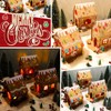 9 Sets Christmas Gingerbread House Kit Christmas Craft Kit Cardboard