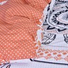 Sleepdown Tribal Elephant Mandala White Rust Orange Reversible Duvet Cover
