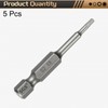 sourcing map 5pcs T8 Torx Head Screwdriver Bit 1/4" Hex