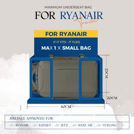VMIKIV for Ryanair Cabin Bags 40x20x25 Underseat Bag,Small Travel Backpack Cabin Size Carry-ons for Women Men,Hand Luggage for Overnight,Casual Daypack with Laptop Compartment,Anti Theft Pocket
