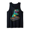 T Rex DJ Party Club Disk Jockey Gift Shirt EDM