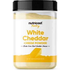 Nutricost Pantry White Cheddar Cheese Powder (2.5 Pounds Per Bottle) | Powdered Cheese :: Great for Cooking, Baking, Popcorn, and More!