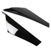 2pcs Rear Window Side Spoiler ABS Glossy Black Wing Trim