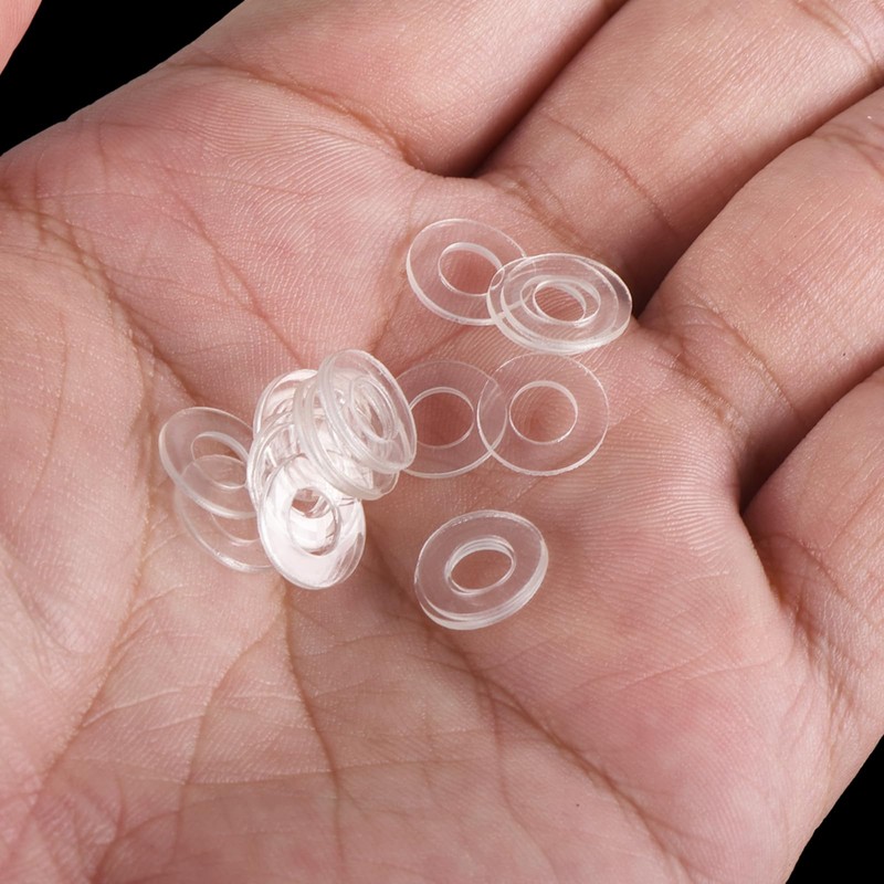 PATIKIL Nylon Flat Washers, 20 Pieces 0.2" ID 0.39" OD