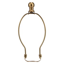 Carkio 7 Inch Lamp Harp Holder Solid Metal Table Floor Lamp End Ball Lamp Finials Copper Plated