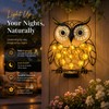 Owl Solar Wall Light for Outdoor Decor – Metal LED