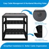 RackPath 12U Open Frame Network Rack with 2X 14in Vented