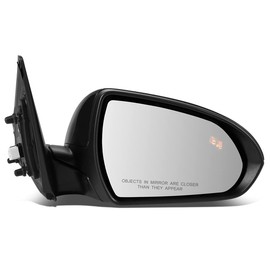 DNA Motoring OEM-MR-HY1321226 Powered Heated Right Passenger Side Door View Mirror w/Blind Spot Detection Compatible with 2017-2018 Elantra