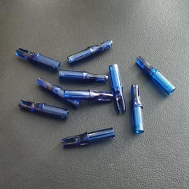 ACDSHOT 50 Packs .244/6.2mm Archery Arrows Nocks S Plastic Arrow Nocks Tail for Carbon Arrows for Archery Hunting