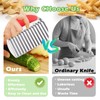 Suuker Large Crinkle Cutter for Veggies, French Fry Cutter,Potato Slicer,Potato