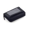 Leather Concertina Card Case (Black)