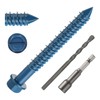 DAYALO Concrete Screws Hex Head M6.5 x 57, Pack of