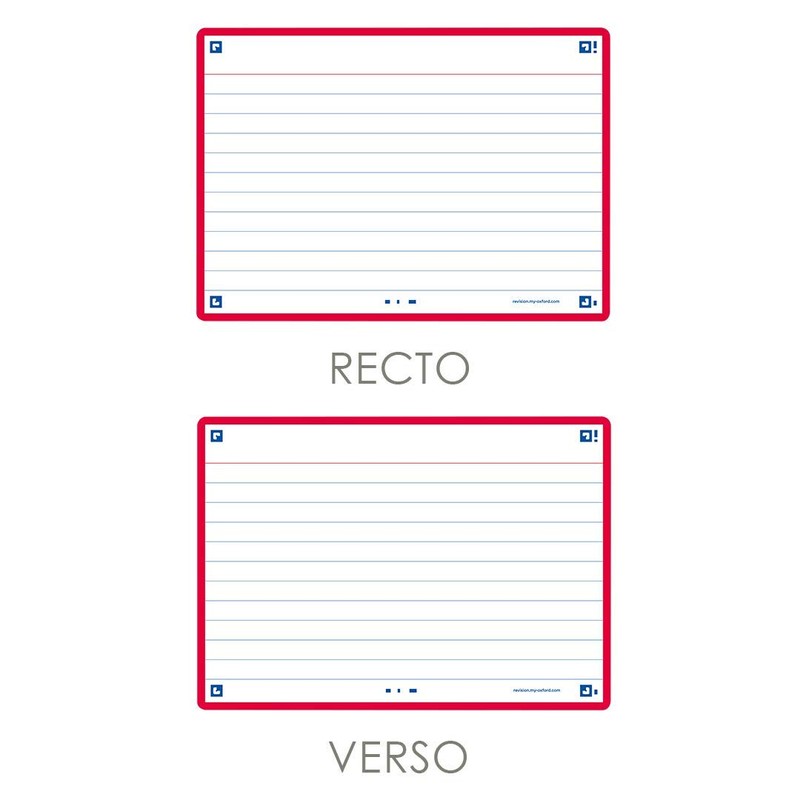 Oxford Flash 2.0 Index Cards A6, Flashcards, 105 x 148