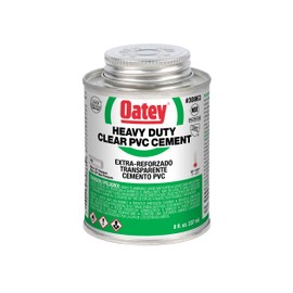 Oatey 30863 Heavy Duty Solvent Cement, 8 Oz, Can, Liquid, Clear