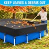 7 x 4 Ft Rectangular Above Ground Pool Cover, 210D