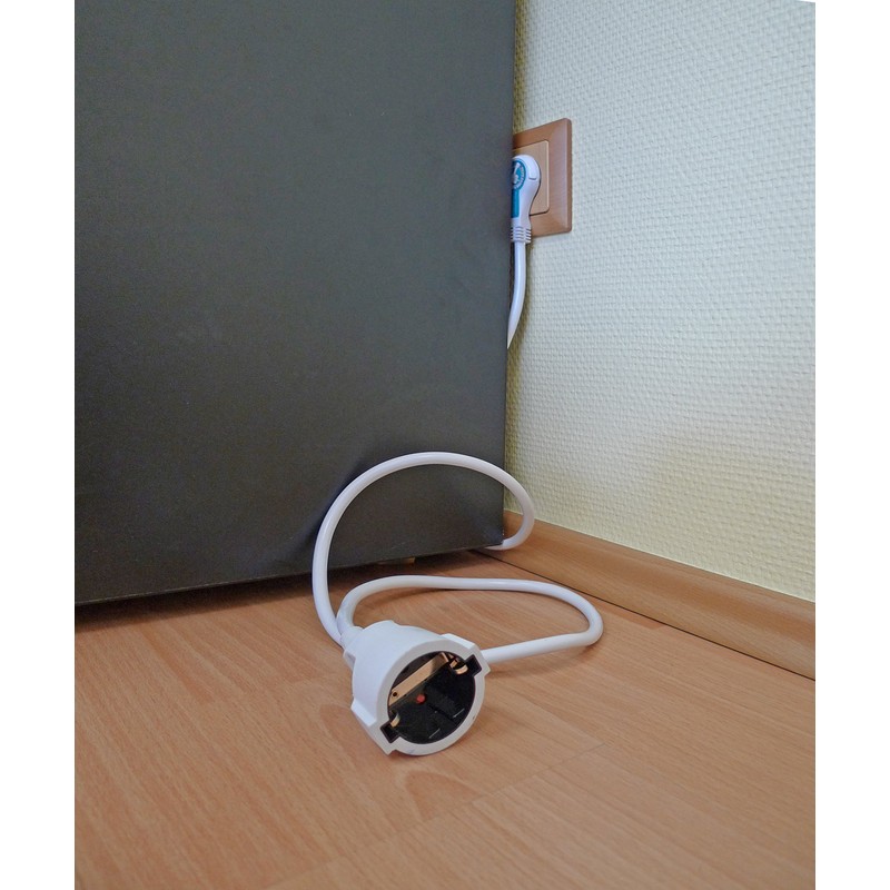 Kopp 143502087 Extension with Schuko Plug, white, 143502087