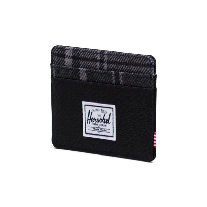 HERSCHEL 10360-05679 Charlie RFID Black/Grayscale Plaid Unisex - Adult One