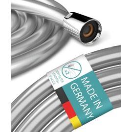 Engelbach® Shower Hose 1.6 m with Double Twist Protection, Plastic Shower Hose, Flexible and Kink Resistant, Universal ½ Inch Connection Size, Made in Germany