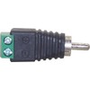Audio Fan RCA Converter Adapter Threaded to RCA Plug (Male)