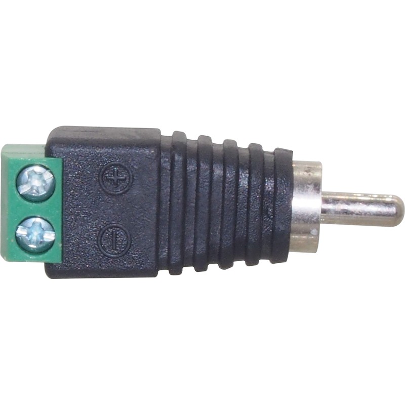 Audio Fan RCA Converter Adapter Threaded to RCA Plug (Male)