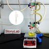 stonylab Glass Coil Reflux Capacitor, Borosilicate Glass Dimroth Reflux Capacitor