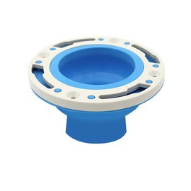Toilet Flange Repair Kit, Toilet Flange for 3" 4" Pipe, Flange Fixing Kit, Alternative Drain Repair Spacer Replacement Toilet Repair and Installation Tool (Blue)