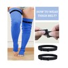 v28 Plus Size Knit Leg Warmer Women Thick Thigh High