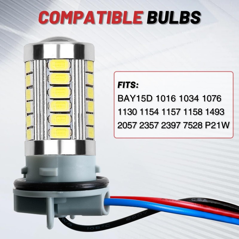 Tongze 1157 LED Light Bulb Socket, Bulb Base with Wiring