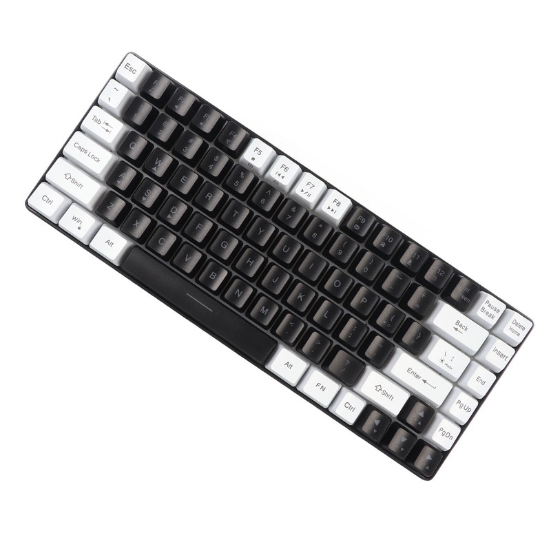 Gaming Keyboard Type C 84 Keys RGB Backlit Ergonomically Curved