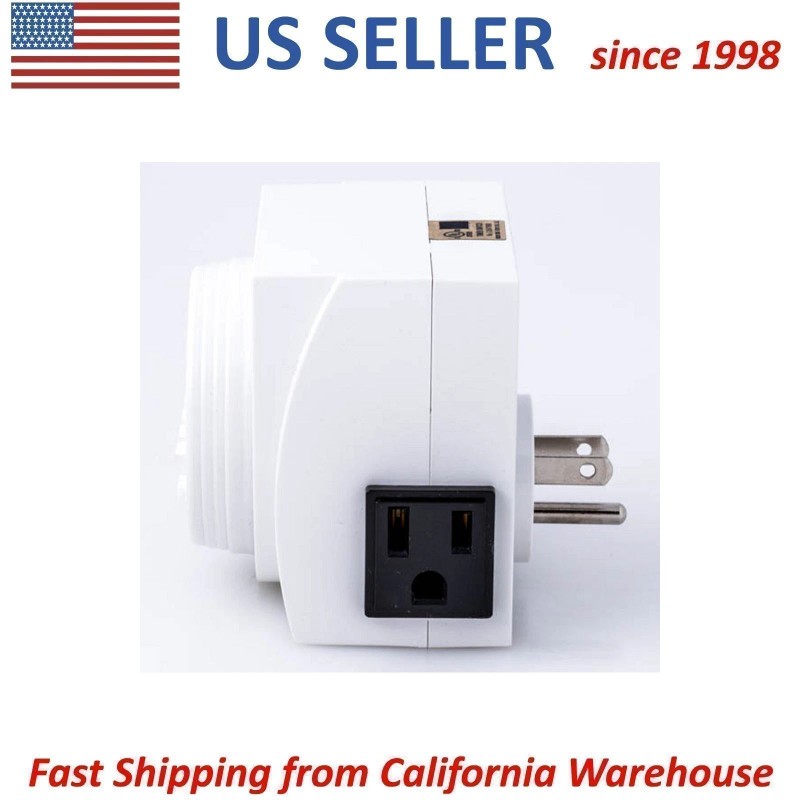 UltraGrow Heavy Duty Digital 7-Day Timer Double 3-Prong Outlet Plug