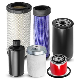 6 Pcs Filters Kit Compatible with Mahindra 4540 4550 Tractor, Replace 006000456F1 006000455F1 E006018618D1 001081778R93 005557147R91 006017310B1 000013427P04