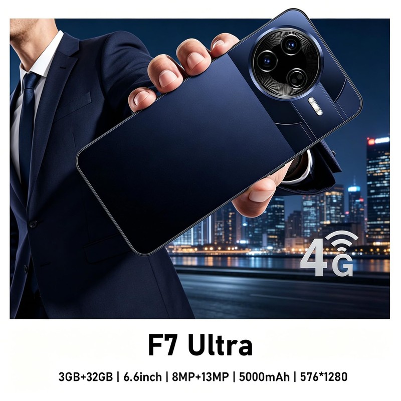 TryFirst Unlocked 4G Mobile Phones, 6.6 Inch HD+ Display, Dual