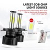 IRONWALLS 6Sides H4/9003/HB2 LED Headlight Bulbs Kit High Low Dual