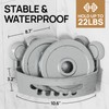 LEVERLOC Corner Shower Caddy Suction Cup, 2 Pack Powerful Suction