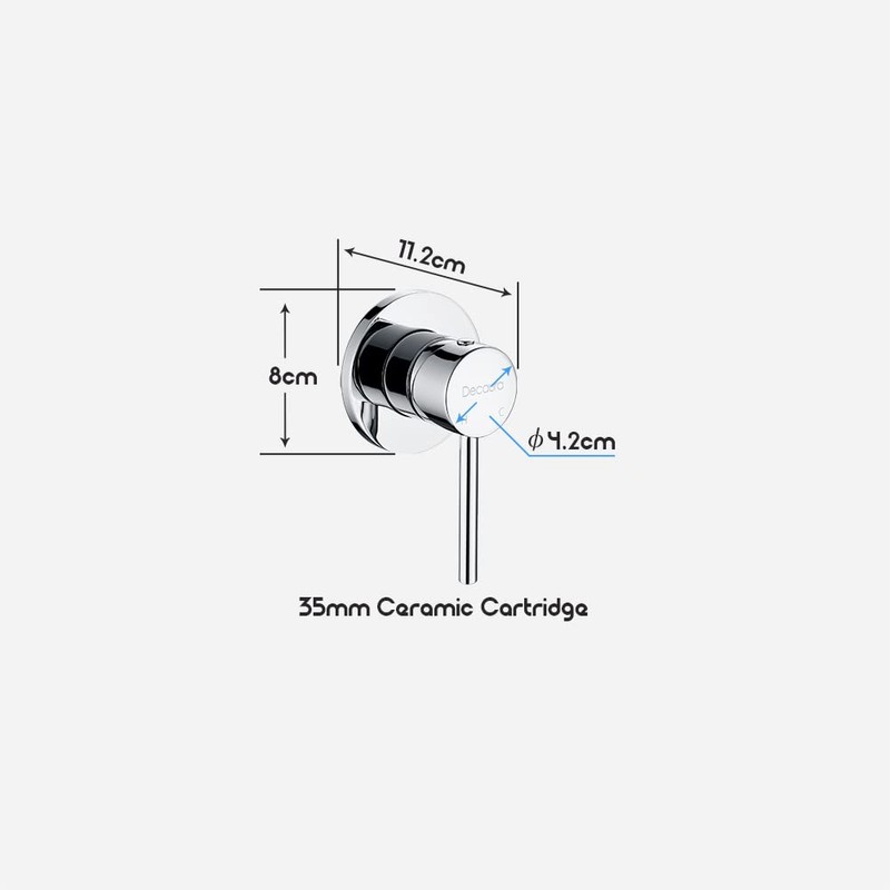 Decaura Watermark Shower Mixer Tap Wall Pin Lever Bathtub Faucet