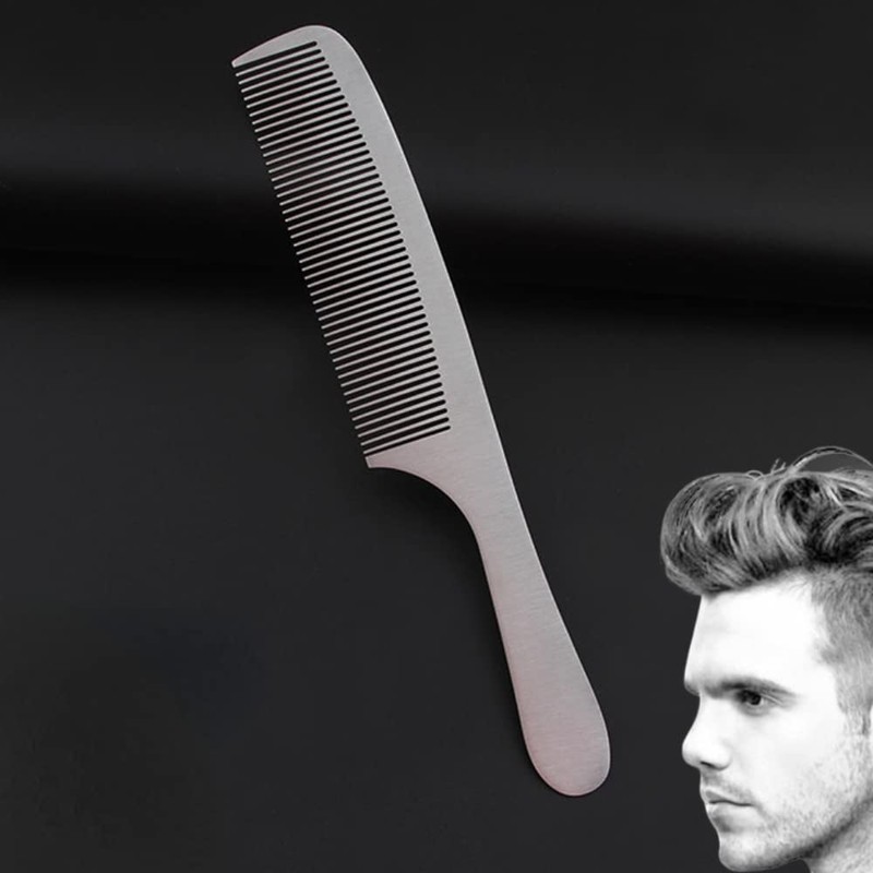 Itisyou Hair Comb, Stainless Steel Comb, Comb, Men's, Metal, Beauty